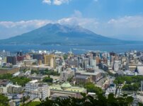 鹿児島県－桜島と鹿児島市街